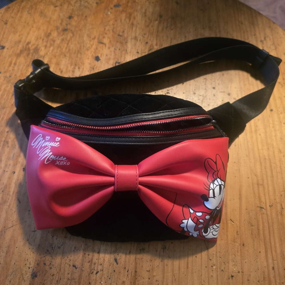 Loungefly Disney Minnie Mouse Velvet Fanny Pack
